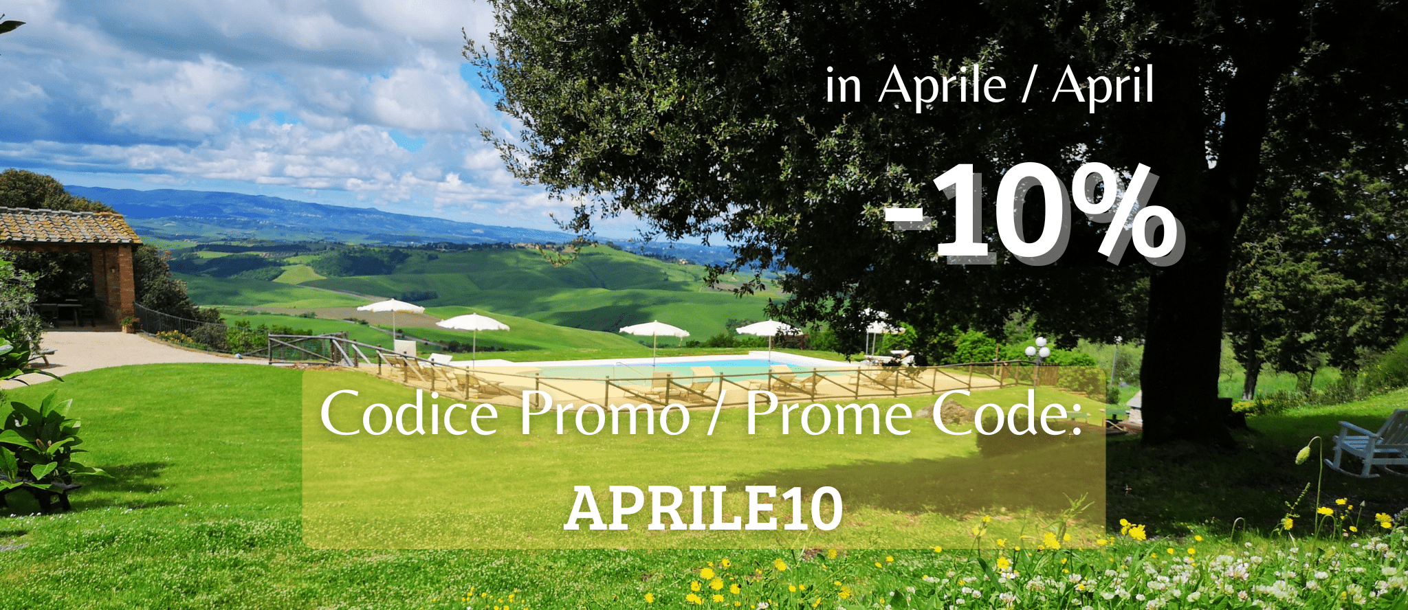 Aprile con lo sconto del 10 per cento